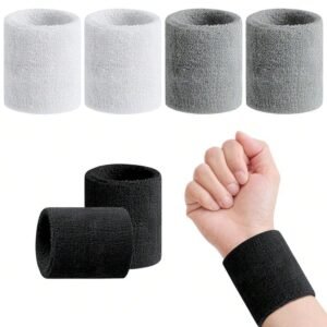 4PCS SPORTS SWEAT WRISTBANDS SET 20% off