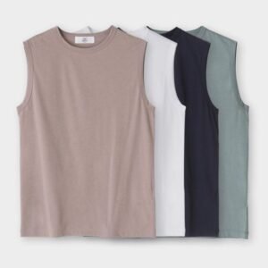 4PCS MEN'S SLEEVELESS T-SHIRT SET 20% off